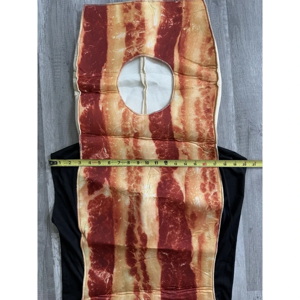 Bacon Strip Costume Adult One Size Funny Food Halloween Party Polyester Novelty